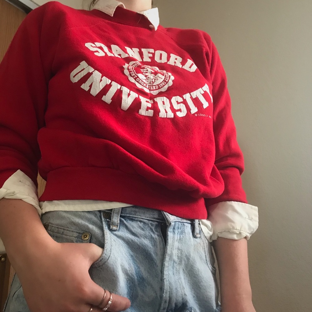 Stanford university crew pullover